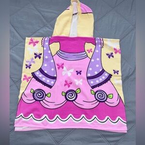 Charming Pink and Purple Kids Hooded Towel